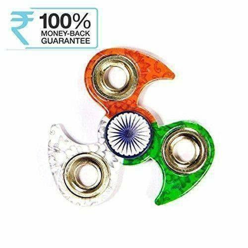 Indian Flag Tri Colour Print Fidget Metal Hand Spinner, Multi Color - Distacart
