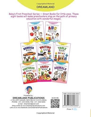 Dreamland Baby's First Pre-School Series - Table Book - Distacart
