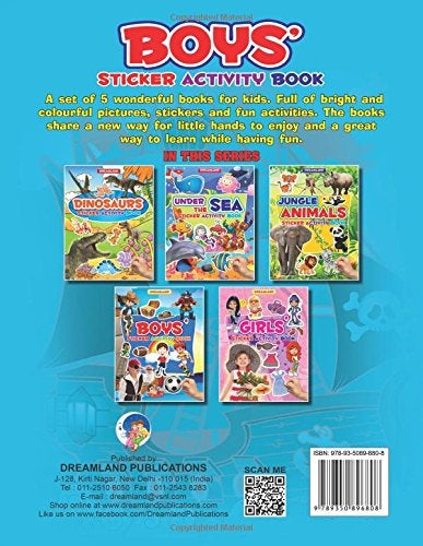 Dreamland Sticker Activity Book - Boys - Distacart