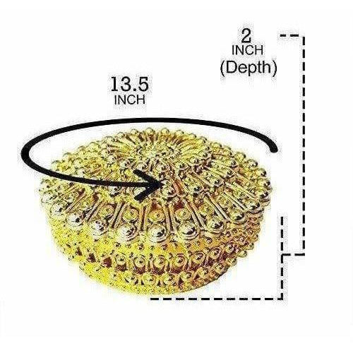 Golden - Decorative Organza Potli Basket (Pack Of 6) - Distacart