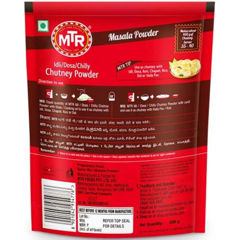 MTR Idli/Dosa/Chilli - Chutney Powder