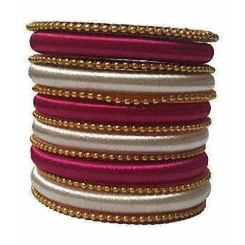 Multicolor Silk Thread Bangle - Distacart