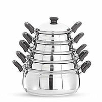 Thumbnail for Stainless Steel Cook and Serve Handi Set (5-Pieces, Silver) - Distacart