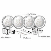 Thumbnail for Stainless Steel Glory Dinner Set, 16-Pieces - Distacart