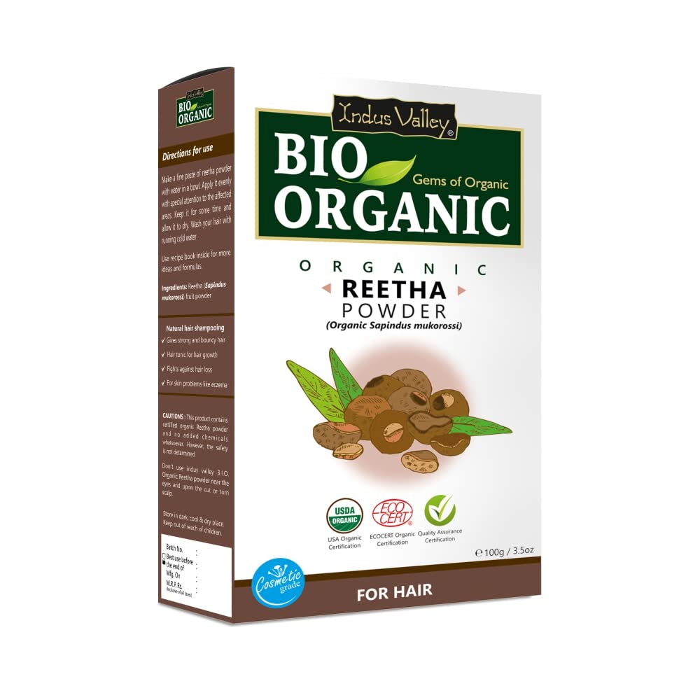 Indus Valley Bio Organic Reetha Powder - Distacart