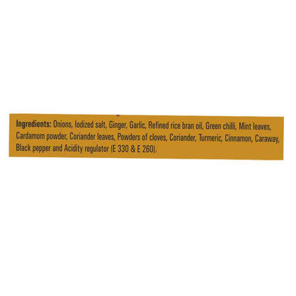 Priya Biryani Masala Paste Ingredients.