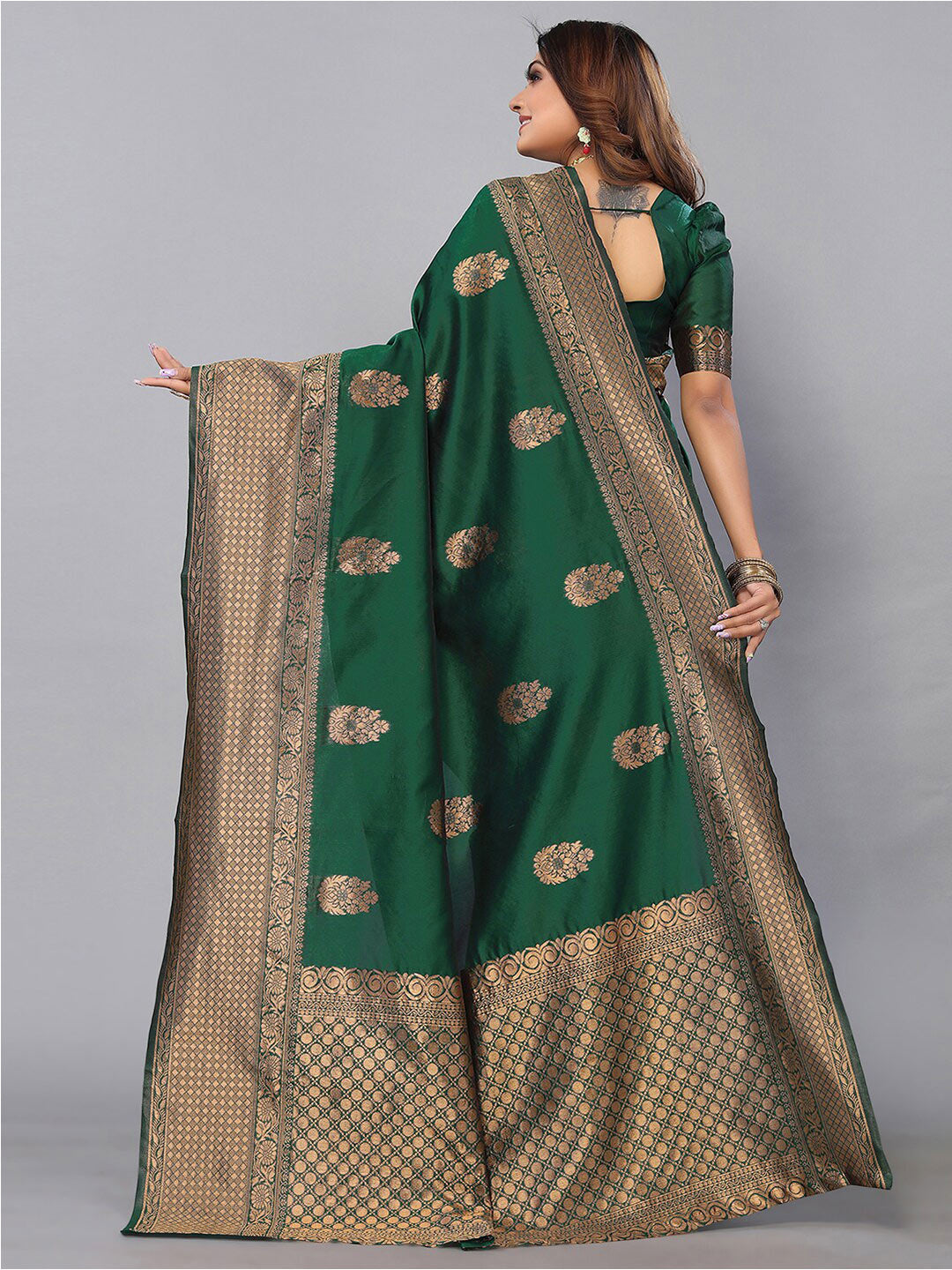 Kalini Ethnic Motifs Zari Banarasi Saree - Distacart