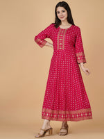 Thumbnail for Kalini Ethnic Motifs Checked Anarkali Kurta - Distacart