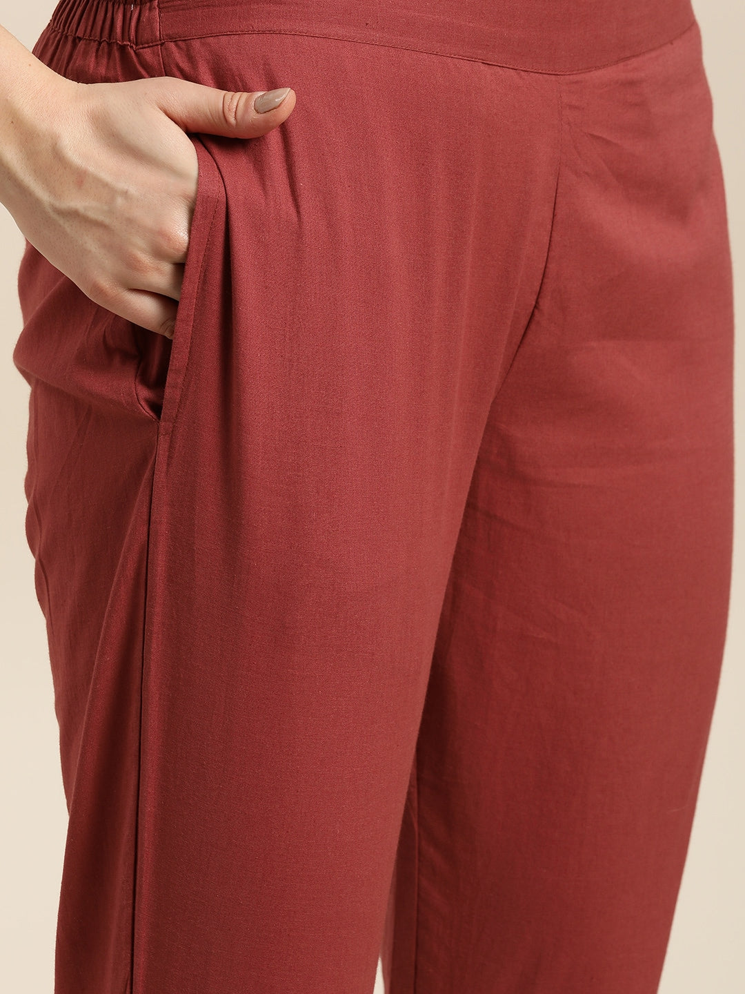 Sangria Women Mustard Yellow & Black Ethnic Motif Printed Kurta with Trousers - Distacart