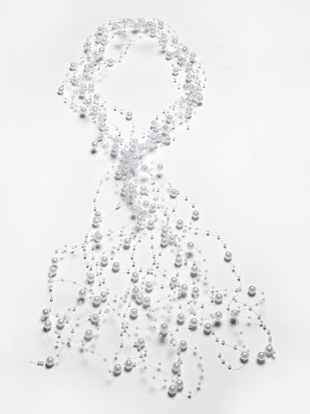 Panash Women White Pearls Embellished Tiara - Distacart
