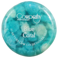 Thumbnail for Cowpathy Blue Coral Aloevera Cow Ark Designer Soap (100 GM) - Distacart