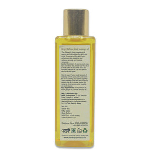 Tatvik Ayurveda Relaxing Body Massage Oil Lime & Ginger - Distacart