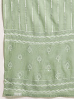 Thumbnail for HERE&NOW Women Printed Regular Pure Cotton Kurta with Palazzos & Dupatta - Distacart