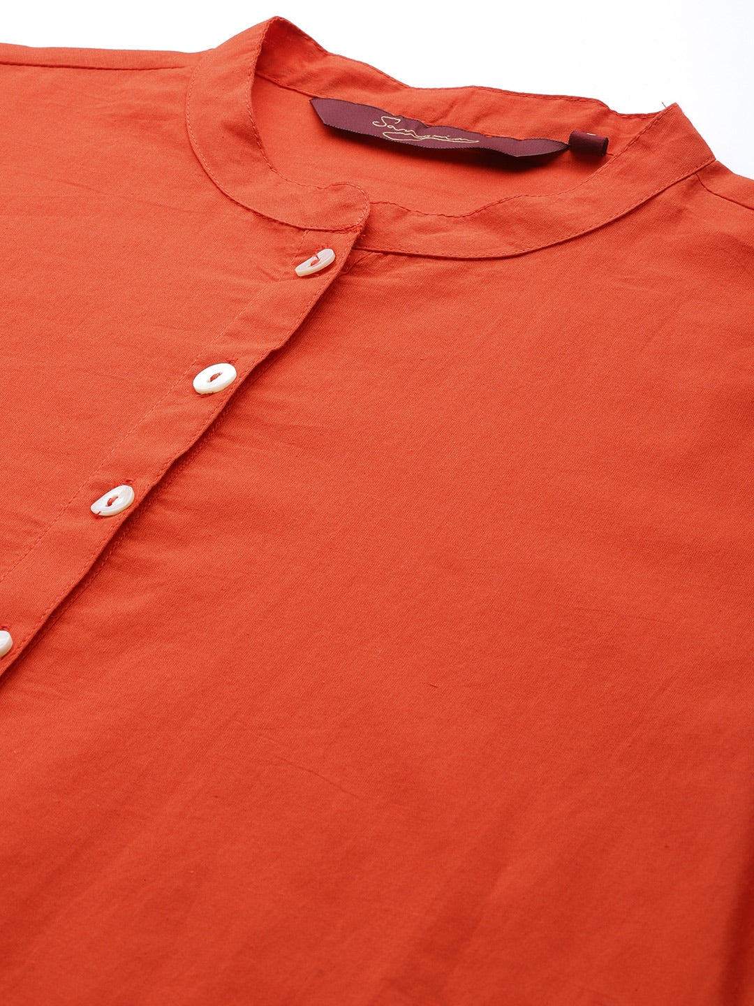 Sangria Women Pure Cotton Kurta with Palazzos - Distacart