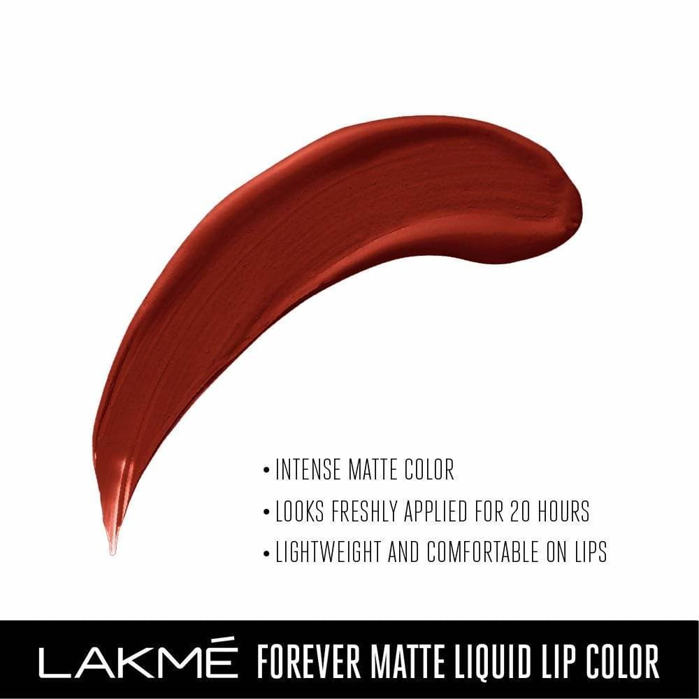 Lakme Forever Matte Liquid Lip Colour - Red Cherry