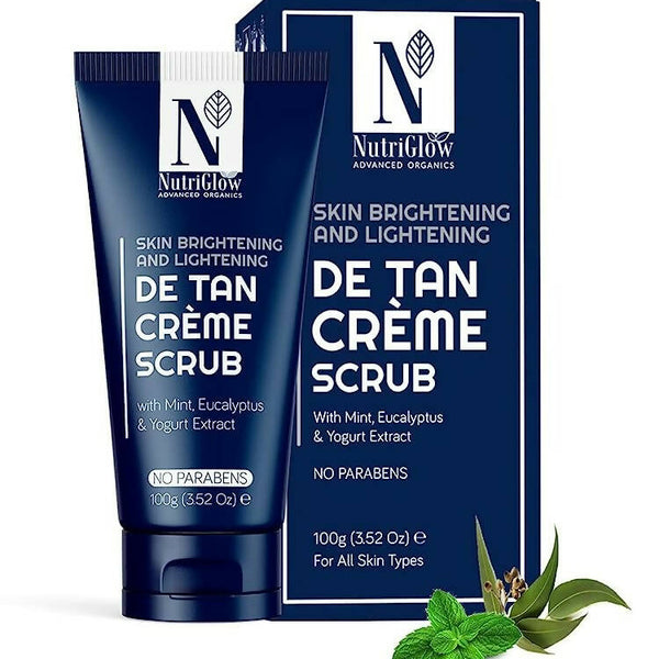 NutriGlow Advanced Organic De Tan Creme Scrub - Distacart
