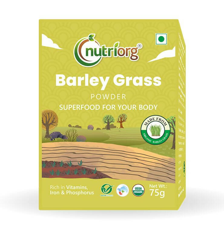 Nutriorg Certified Organic Barley Grass Powder - Distacart