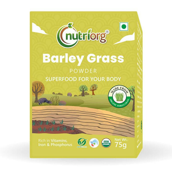Nutriorg Certified Organic Barley Grass Powder - Distacart