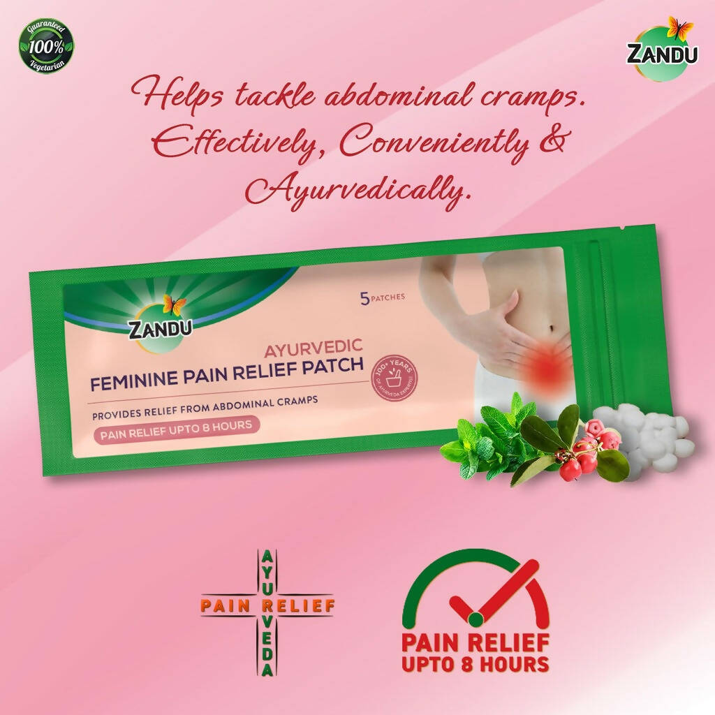 Zandu Feminine Pain Relief Patch - Distacart