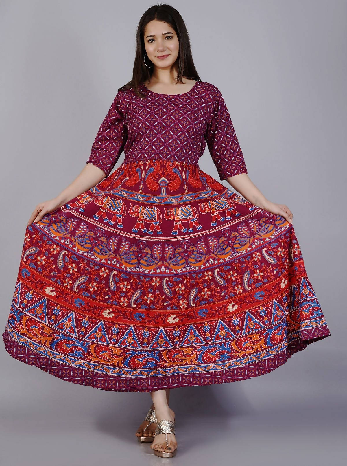 Vamika Multicolor Cotton Printed Party/Casual Wear Kurti (GAM21K)