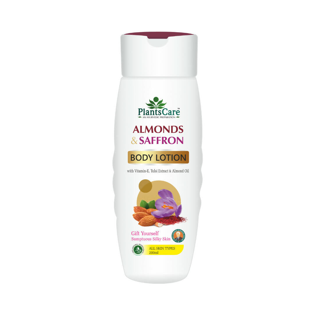 Plants Care Almond & Saffron Body Lotion - Distacart