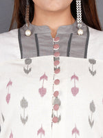 Thumbnail for Kalini Women Off White Geometric Printed Anarkali Kurta - Distacart