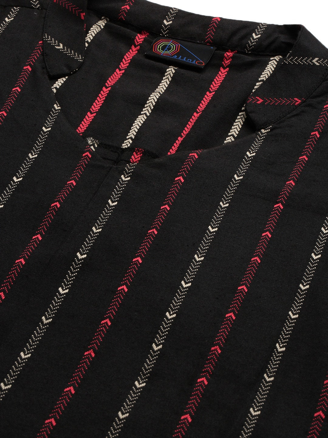 Kalini Women Black Pure Cotton Kurta with Trousers - Distacart