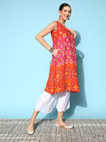 Thumbnail for Sangria Women Ethnic Motifs Printed Kurta - Distacart