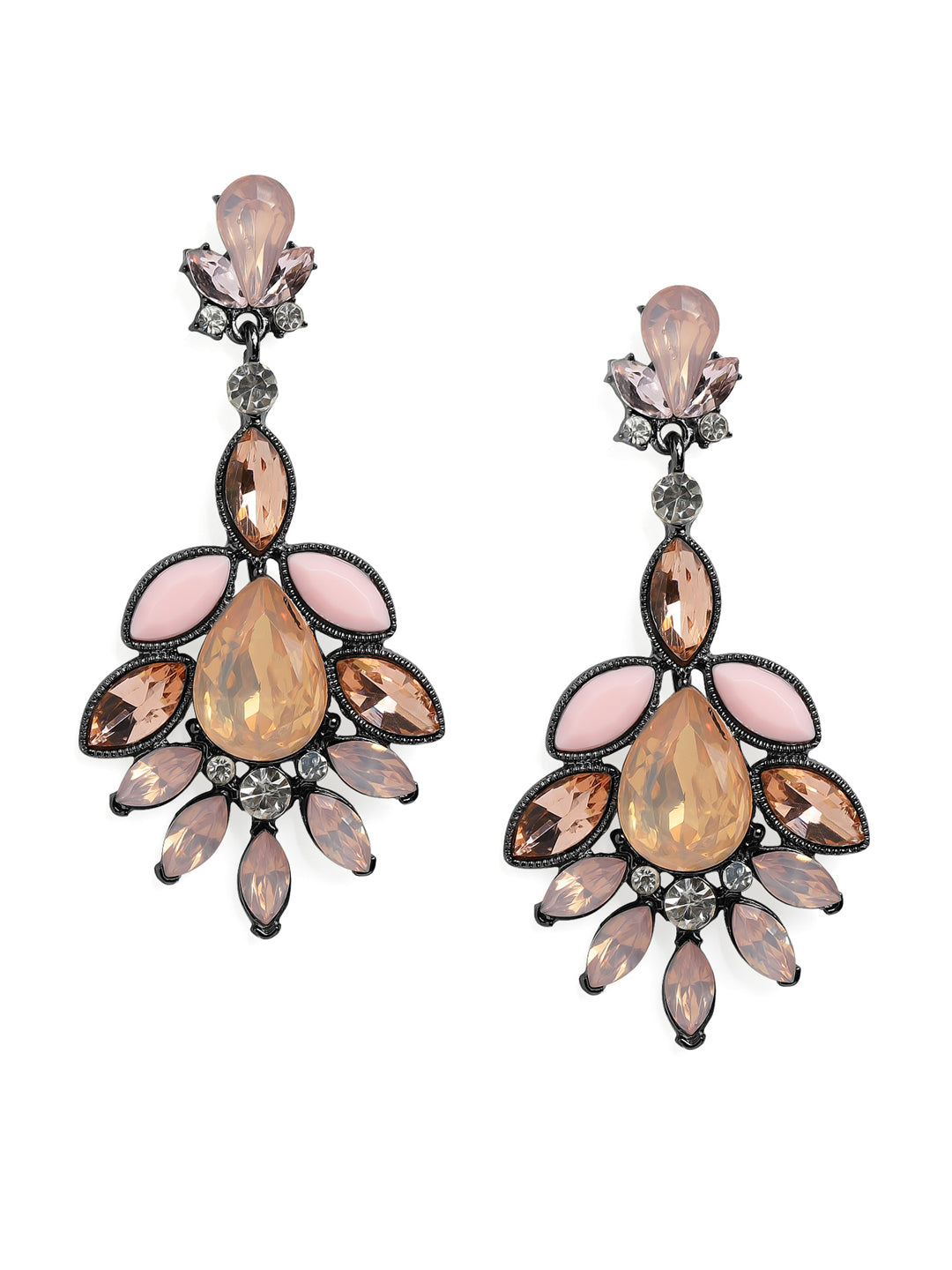 Angelo Moretti Deep Pink Resin Triangle Earrings — House of Terrance