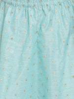 Thumbnail for NOZ2TOZ Fuchsia Pink & Turquoise Blue Lehenga & Blouse Set For Girls - Distacart