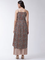 Thumbnail for InWeave Women's Maroon Kalamkari Strappy Kurta - Distacart