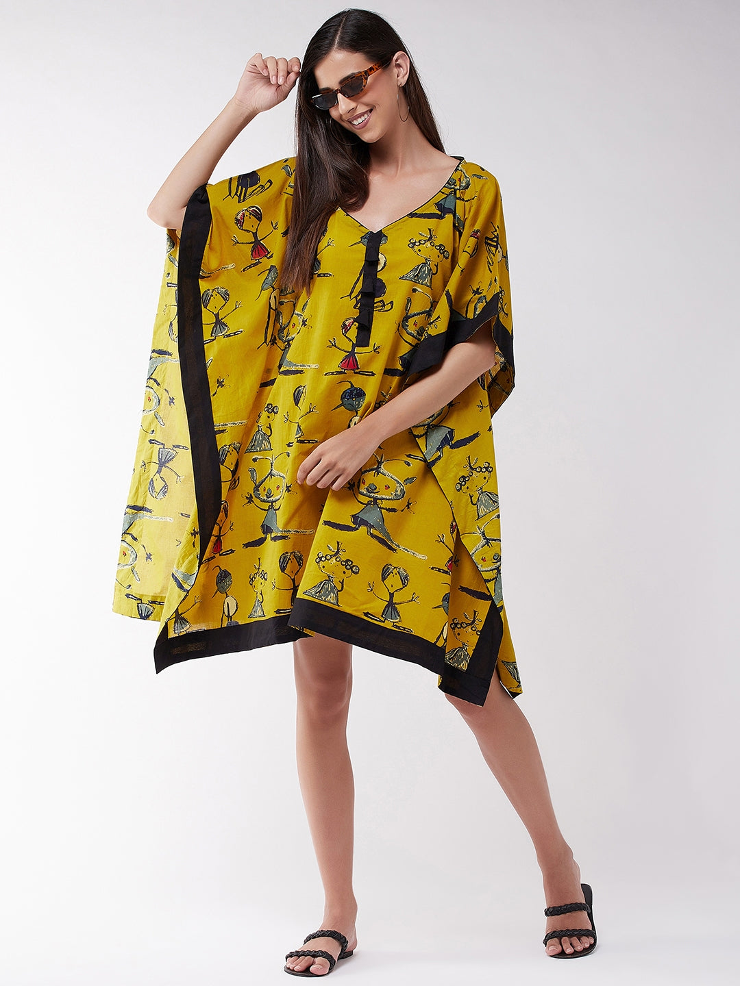 InWeave Women's Quirky Kaftan Top - Distacart