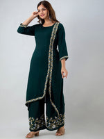 Thumbnail for Kalini Women Floral Embroidered Kurta With Palazzos - Distacart