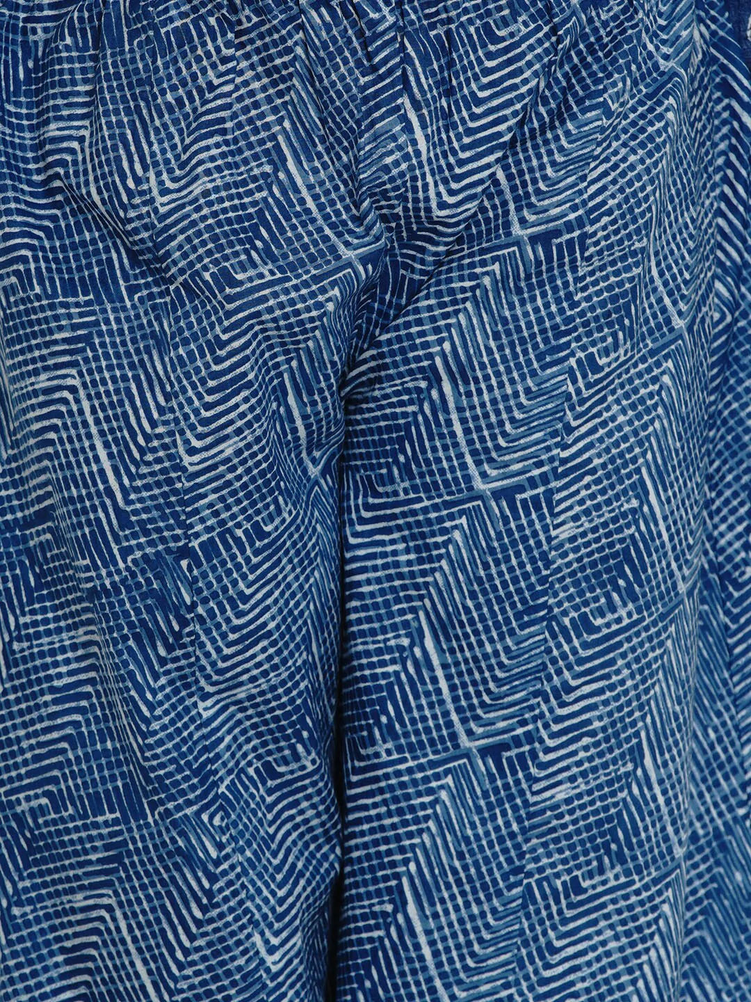 NOZ2TOZ Navy Blue Printed Kurta & Palazzo Set For Girls - Distacart