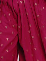 Thumbnail for NOZ2TOZ Magenta Printed Kurta & Dhoti Pant Set For Girls - Distacart