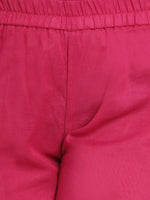 Thumbnail for NOZ2TOZ Blue & Fuchsia Solid Kurta & Palazzo Set For Girls - Distacart