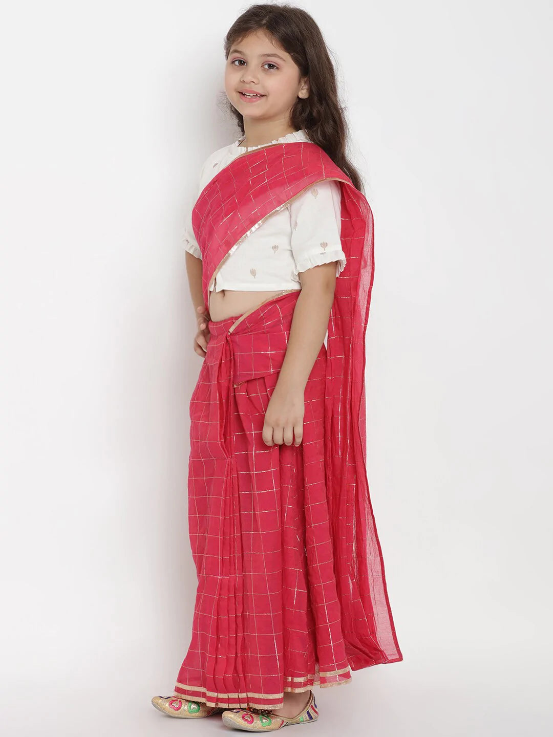 Teenage Girls in Half Sarees - Saree Blouse Patterns
