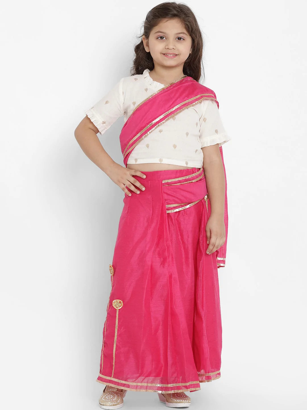 Half saree for kids #kanchivaram silk half saree for girl babies #Client  Dairies #kanchivaram silk lehenga for new… | Sarees for girls, Silk half  saree, Half saree