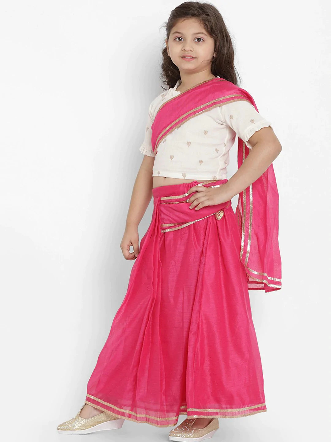Embroidery 5 Color Traditional Half Saree for kids at Rs 500/piece in Surat