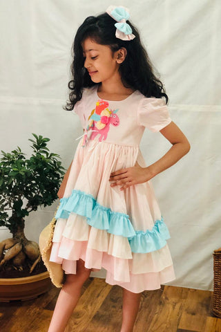 ArthLife Pepa Pig Embroidered Dress - Distacart