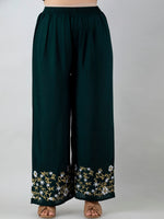 Thumbnail for Kalini Women Floral Embroidered Kurta With Palazzos - Distacart