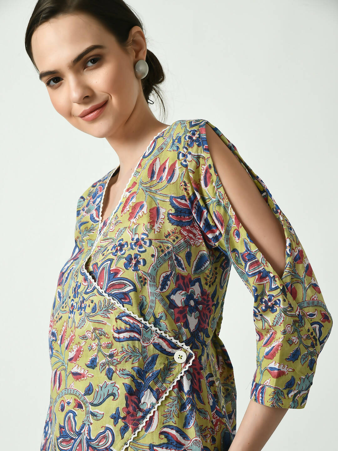 Myshka Women's Multi Floral Printed A-Line Dress - Distacart