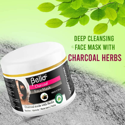 Bello Herbals Charcoal Face Mask - Distacart