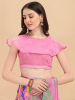 Thumbnail for Kalini Pink & Purple Ethnic Motifs Silk Cotton Jamdani Saree - Distacart