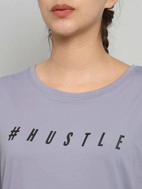 MKH Typography Printed Relaxed Fit Dri-Fit T-shirt - Distacart