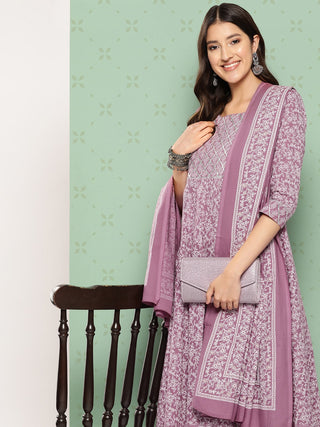 Kalini Women Ethnic Motifs Printed Empire Gotta Patti Kurta with Trousers & With Dupatta - Distacart