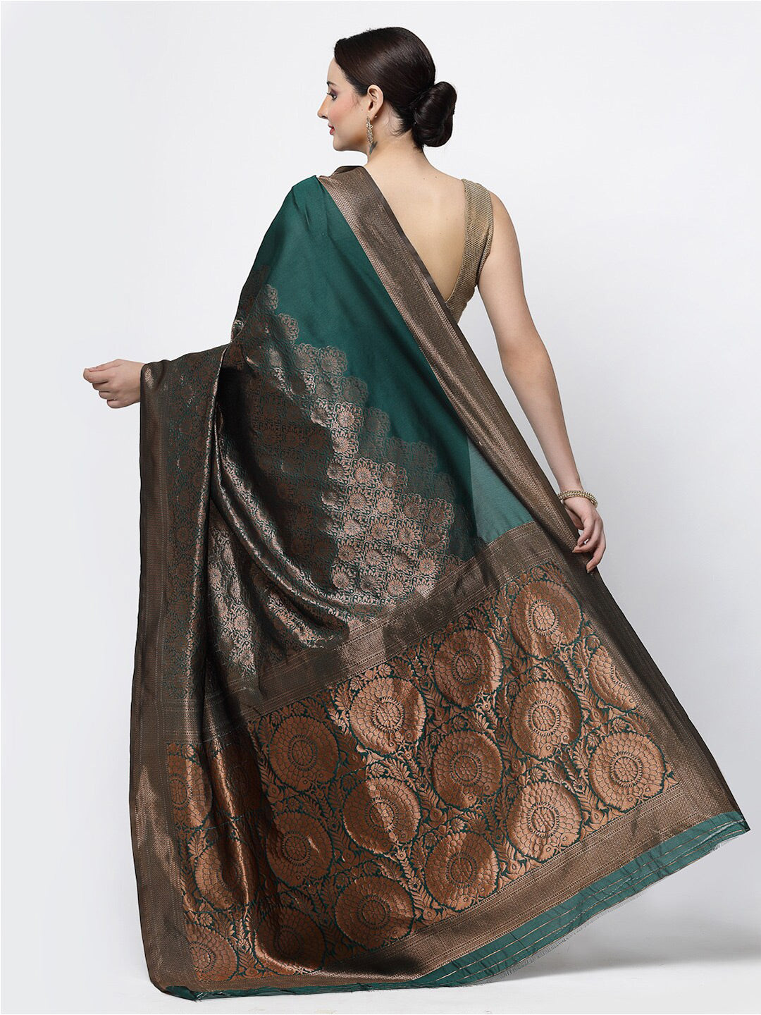 Kalini Ethnic Motif Woven Design Zari Banarasi Saree - Distacart