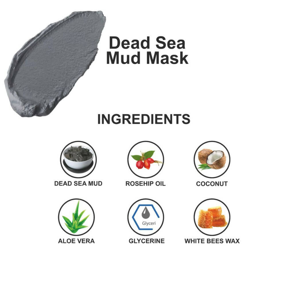 Love Earth Dead Sea Mud Mask with Argan Oil and Rosehip Oil - Distacart