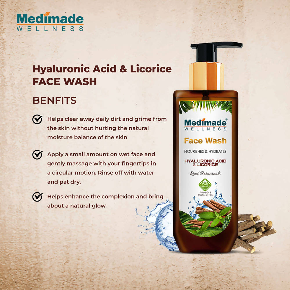 Medimade Wellness Hyaluronic Acid & Licorice Face Wash