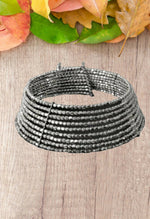 Thumbnail for Mominos Fashion Joharkamal Oxidised Beaded work Hasli Design Choker For Women & Girls - Distacart